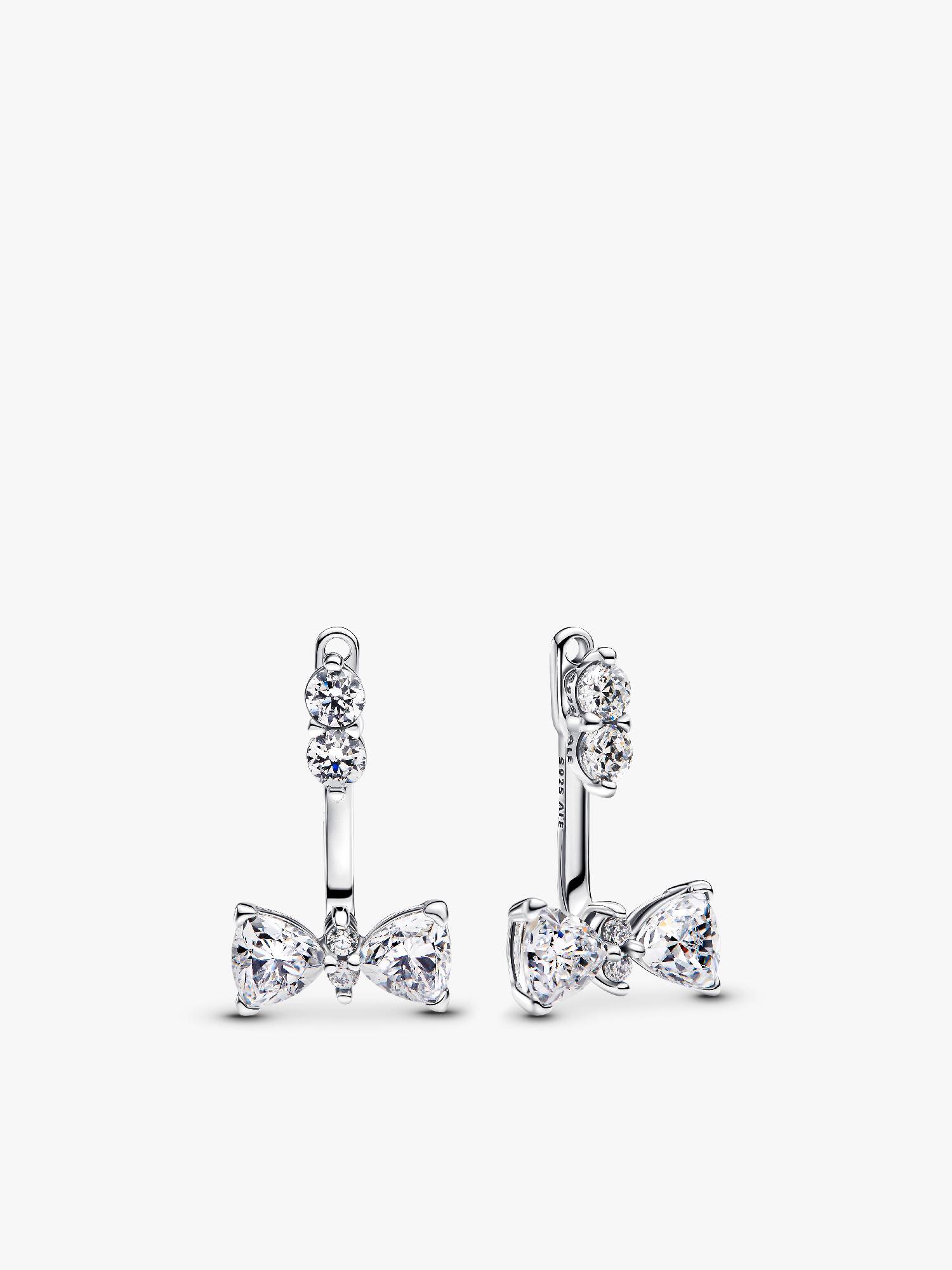 FINAL SALE - Sparkling Bow Drop Earrings