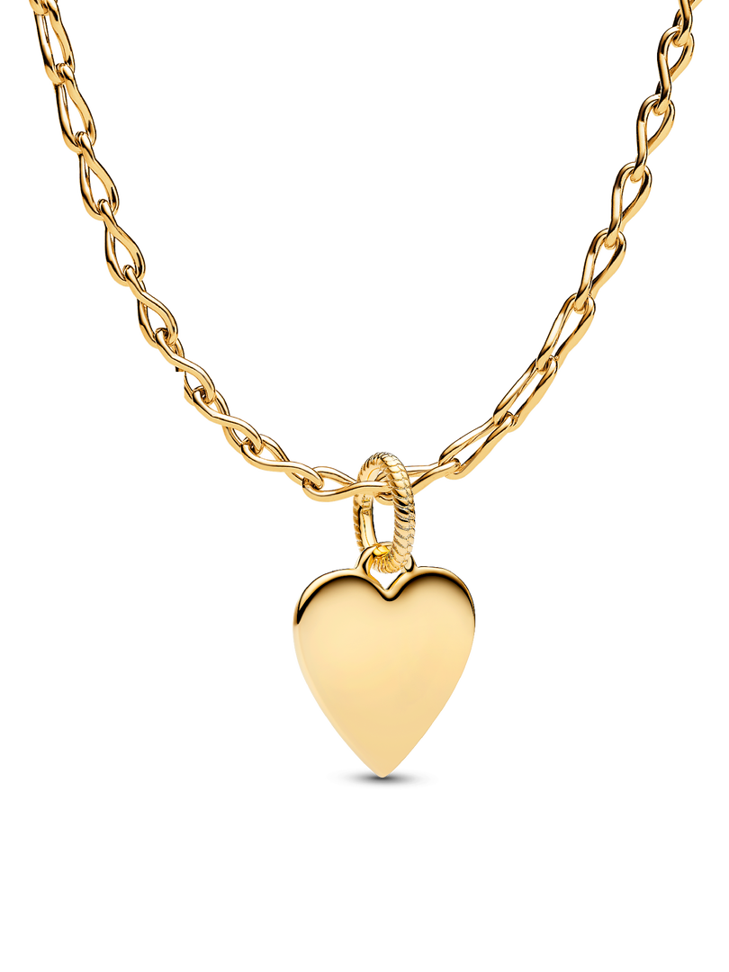 Engravable Heart Tag Pendant Necklace