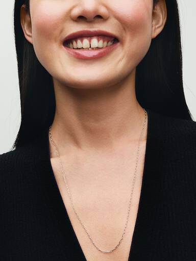 Collier à chaîne à maillons allongés