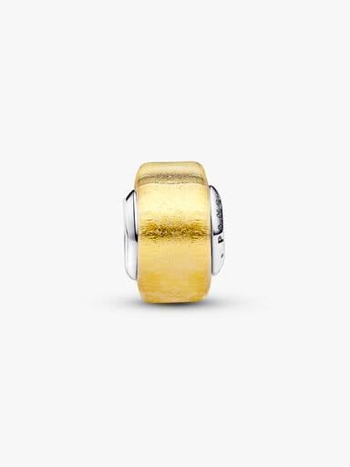 VENTE FINALE - Mini charm en verre de Murano doré