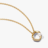 Collier Cercle en pavé de forme organique et perle de culture d’eau douce traitée Collier Cercle en pavé de forme organique et perle de culture d’eau douce traitée