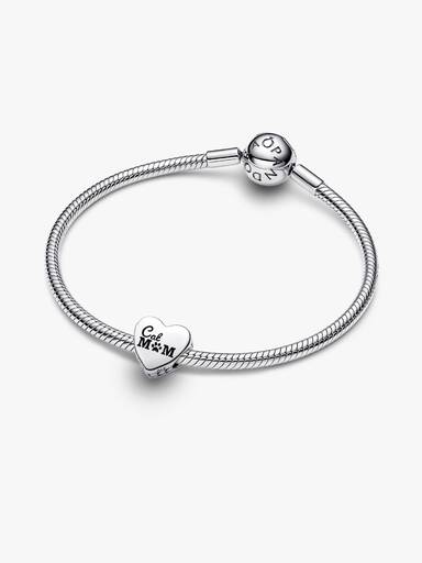 Engravable Cat Mom Heart Charm