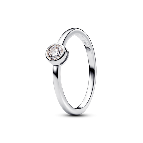 Pandora Era Bezel Lab-grown Diamond Ring 0.25 carat tw Sterling Silver