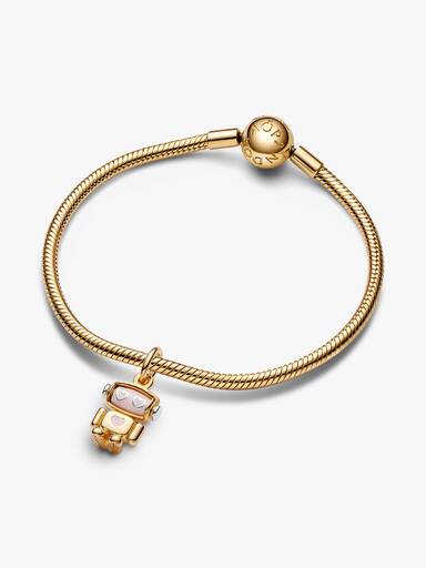 Spinnable Face Robot Dangle Charm