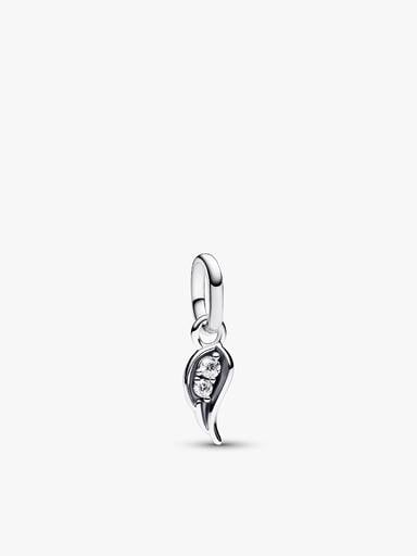 Mini Angel Wing Single Dangle Charm Earring