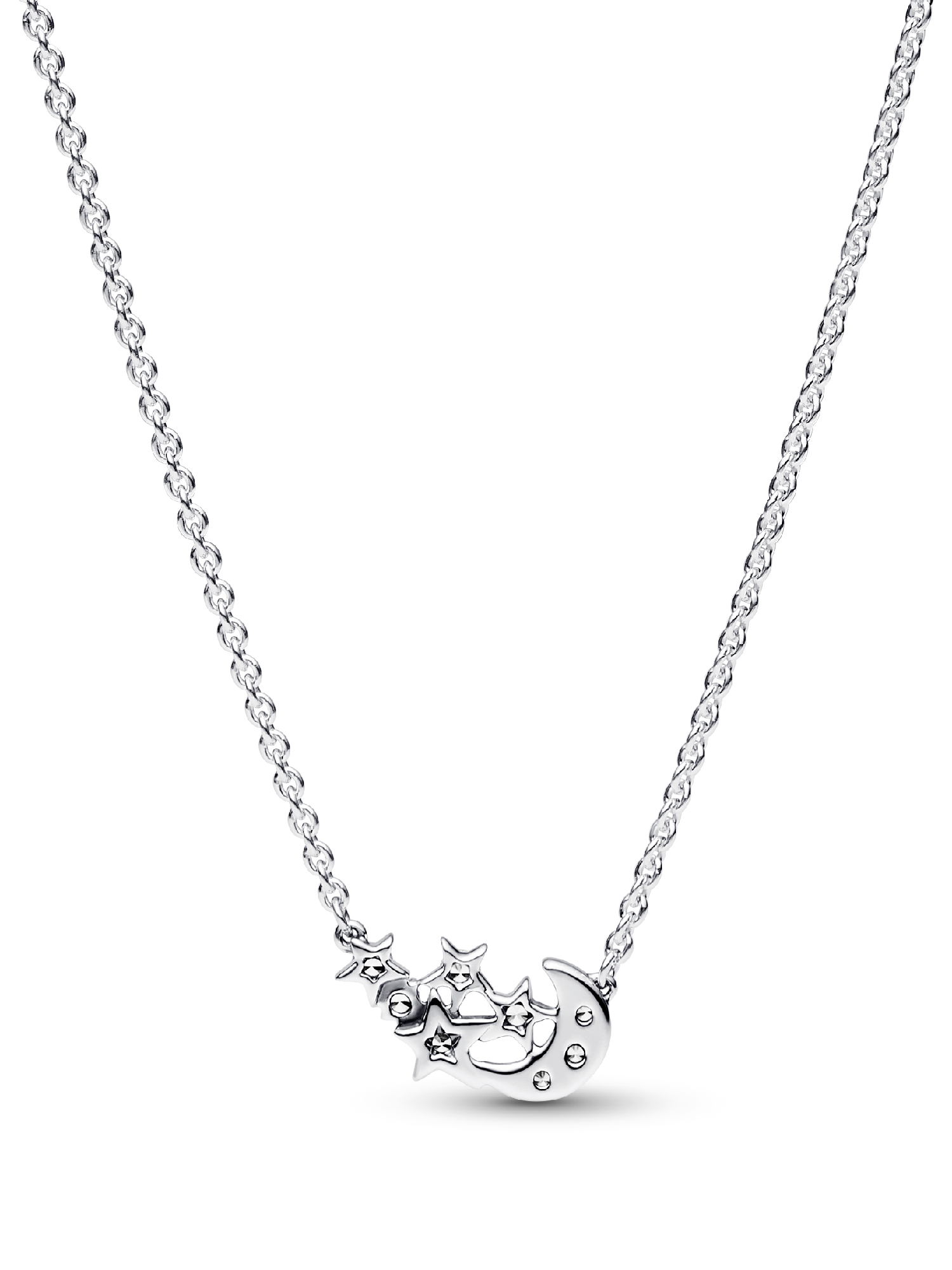 Sparkling Moon & Star Collier Necklace