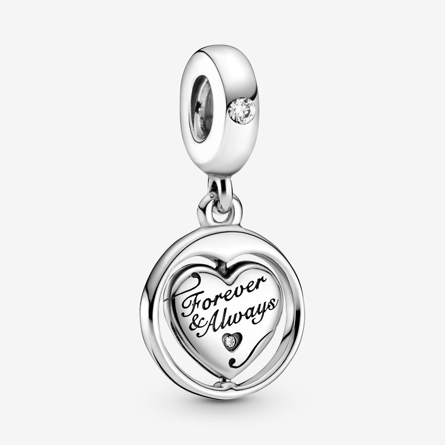 925 Sterling Silver - I Love Shopping Dangle Charm - Fits Pandora