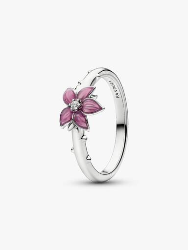 Disney Mulan Cherry Blossom Ring, Platinum Plated