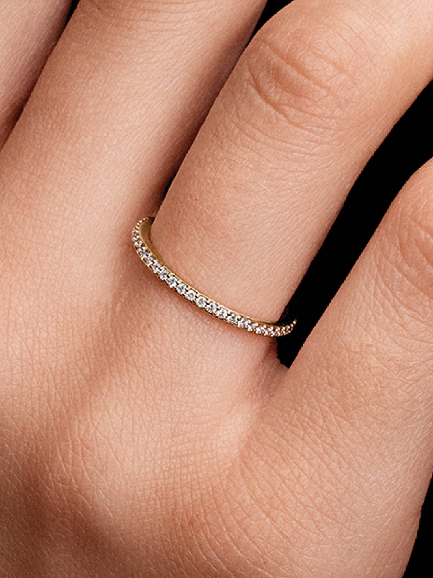 Bague à diamants cultivés en laboratoire demi éternité Pandora Era