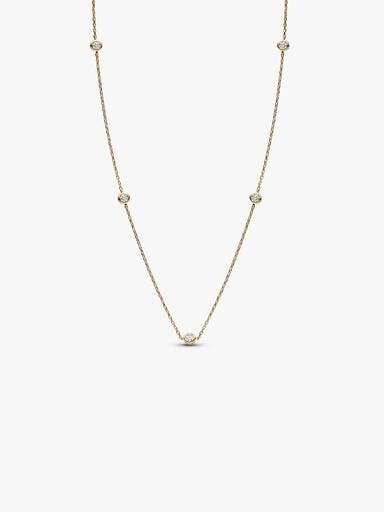 FINAL SALE - Pandora Era Bezel Lab-Grown Diamond Station Necklace