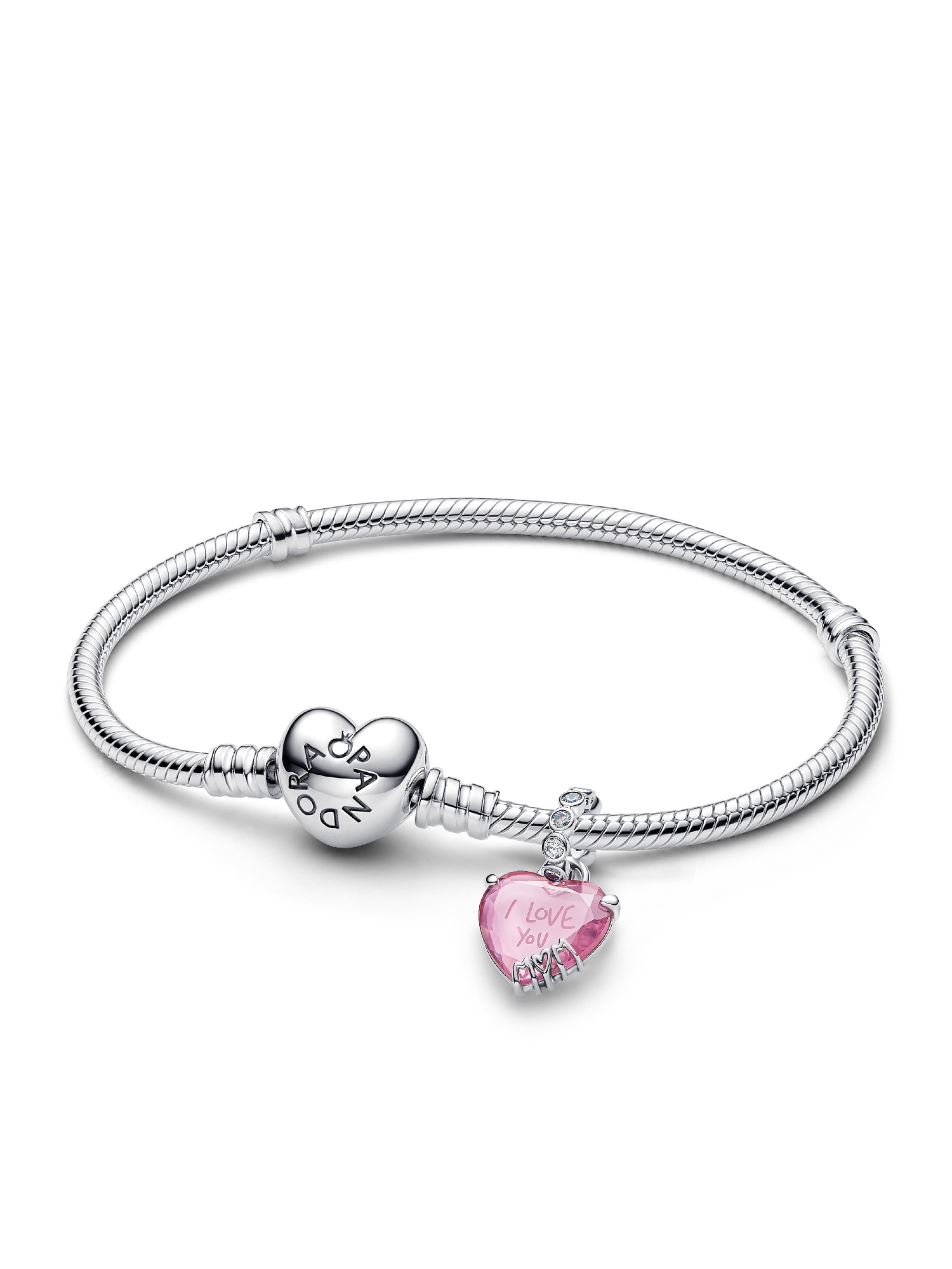 I Love You Mom Charm Bracelet