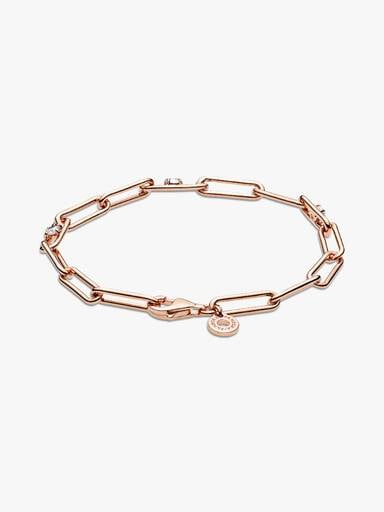 VENTE FINALE - Bracelet Chaîne en maille et pierres