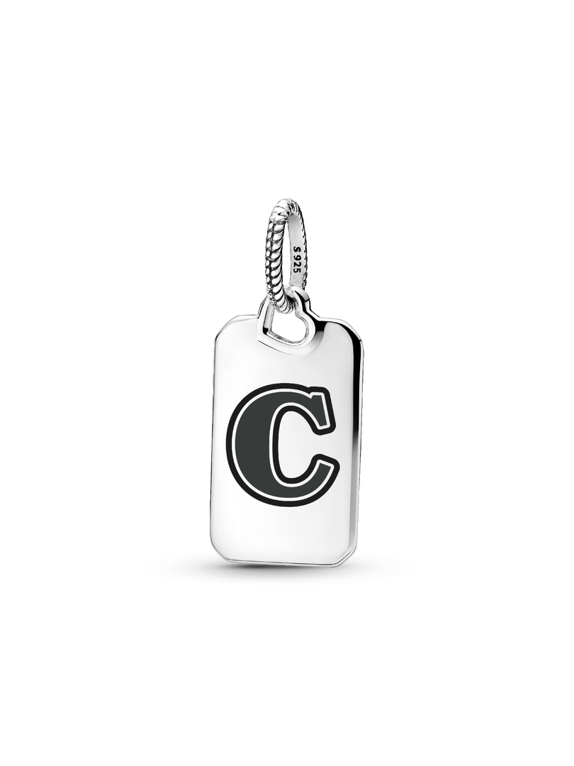 Letter C Rectangle Pendant