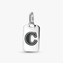 Pendentif rectangulaire lettre C Pendentif rectangulaire lettre C