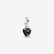 Mini charm-pendentif Chakra en forme de cœur noir Pandora ME