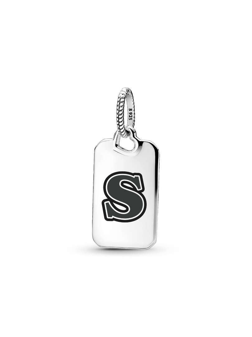 Letter S Rectangle Pendant