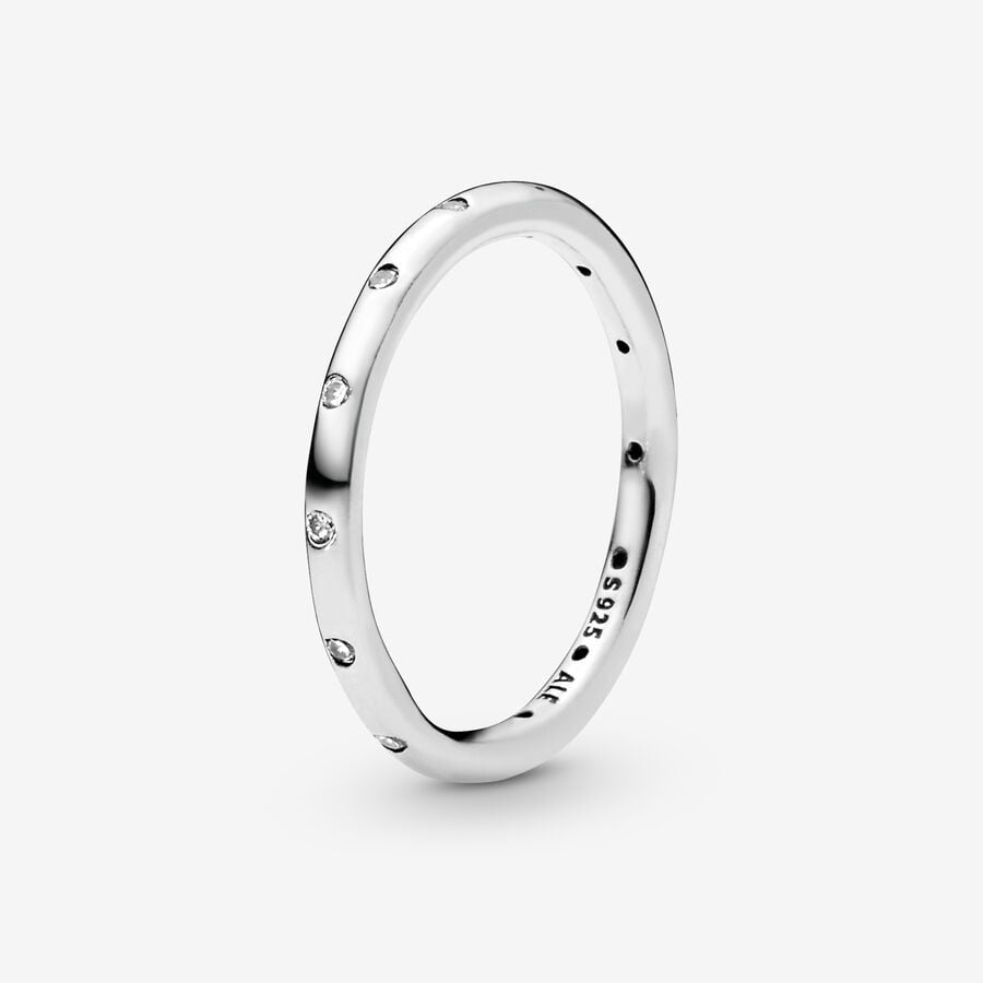 Simple Sparkling Band Ring image number 0