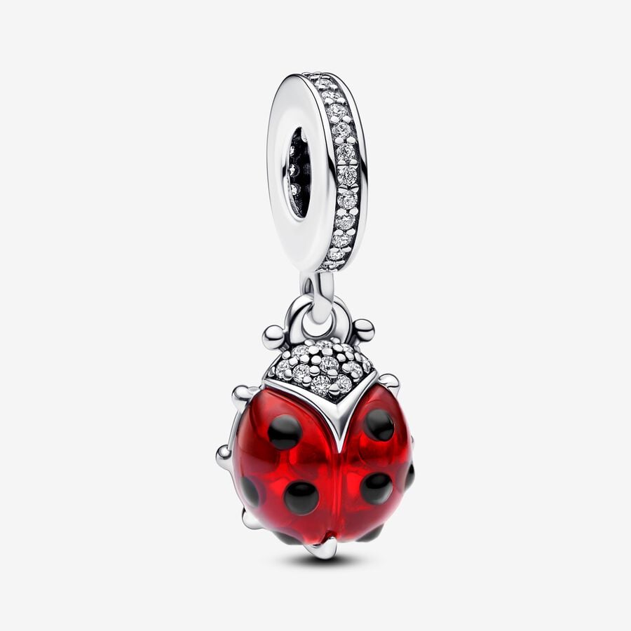 Charm-pendentif Coccinelle rouge image number 0