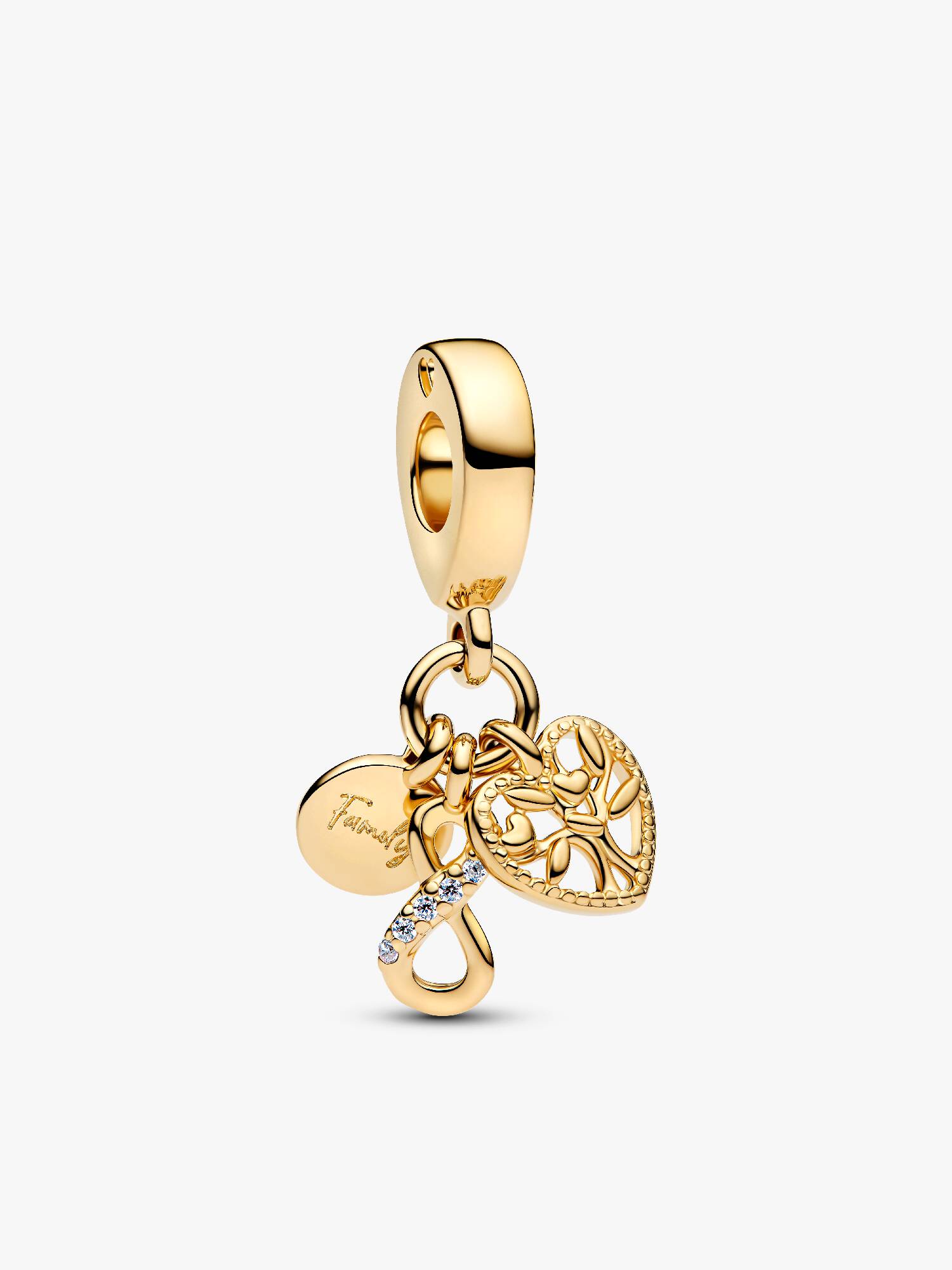 Family Infinity Triple Dangle Charm