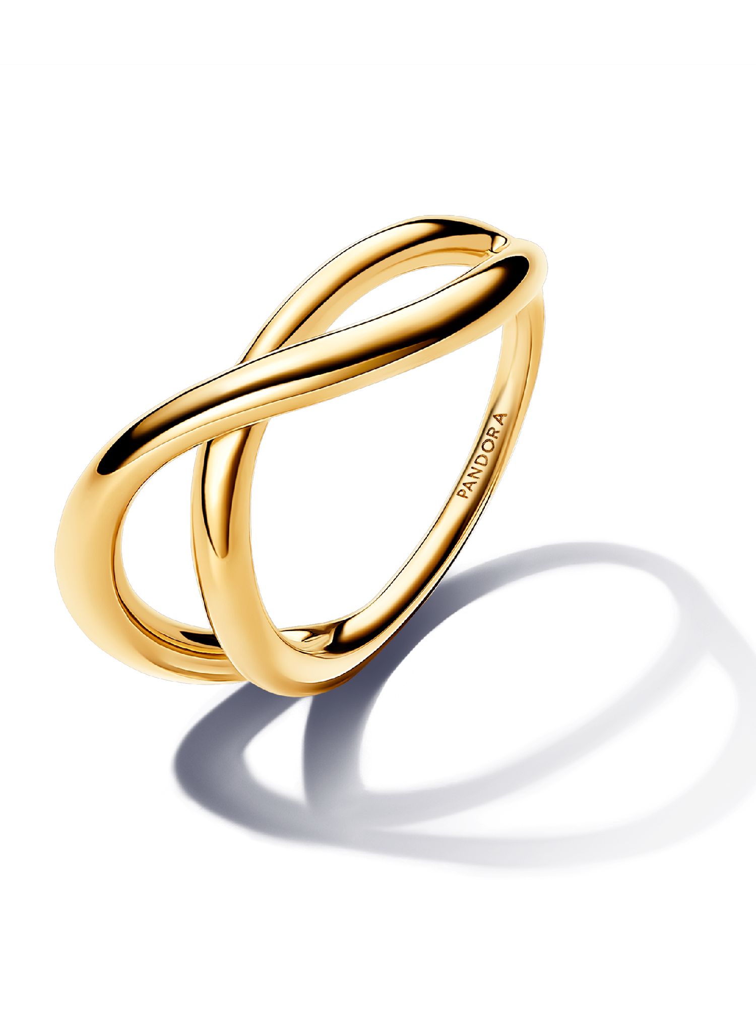 Organically Shaped Infinity Ring