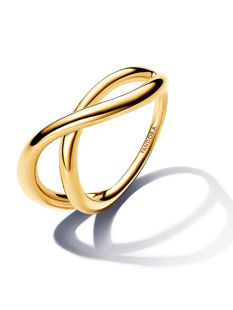 Organically Shaped Infinity Ring