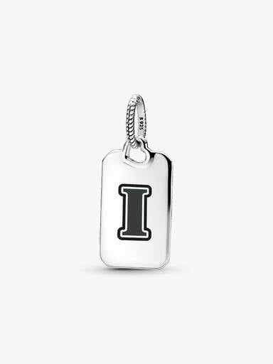 Letter I Rectangle Pendant