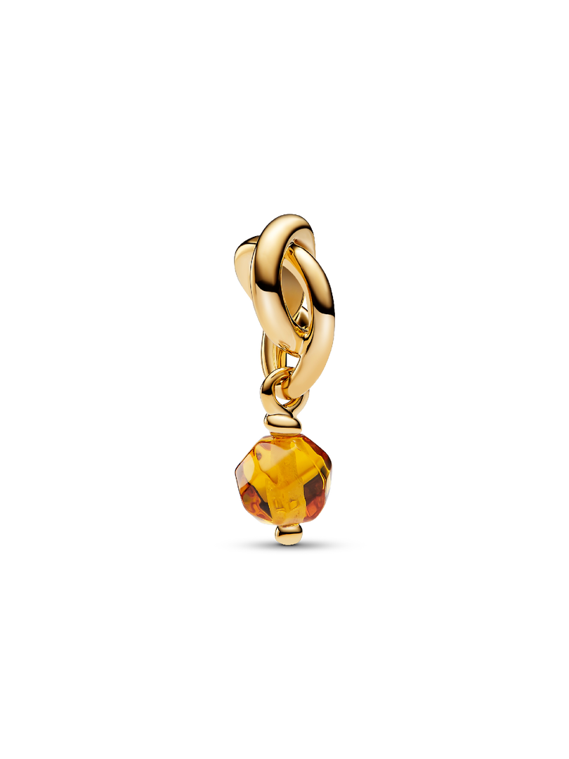 Charm-pendentif Cercle éternel miel de novembre