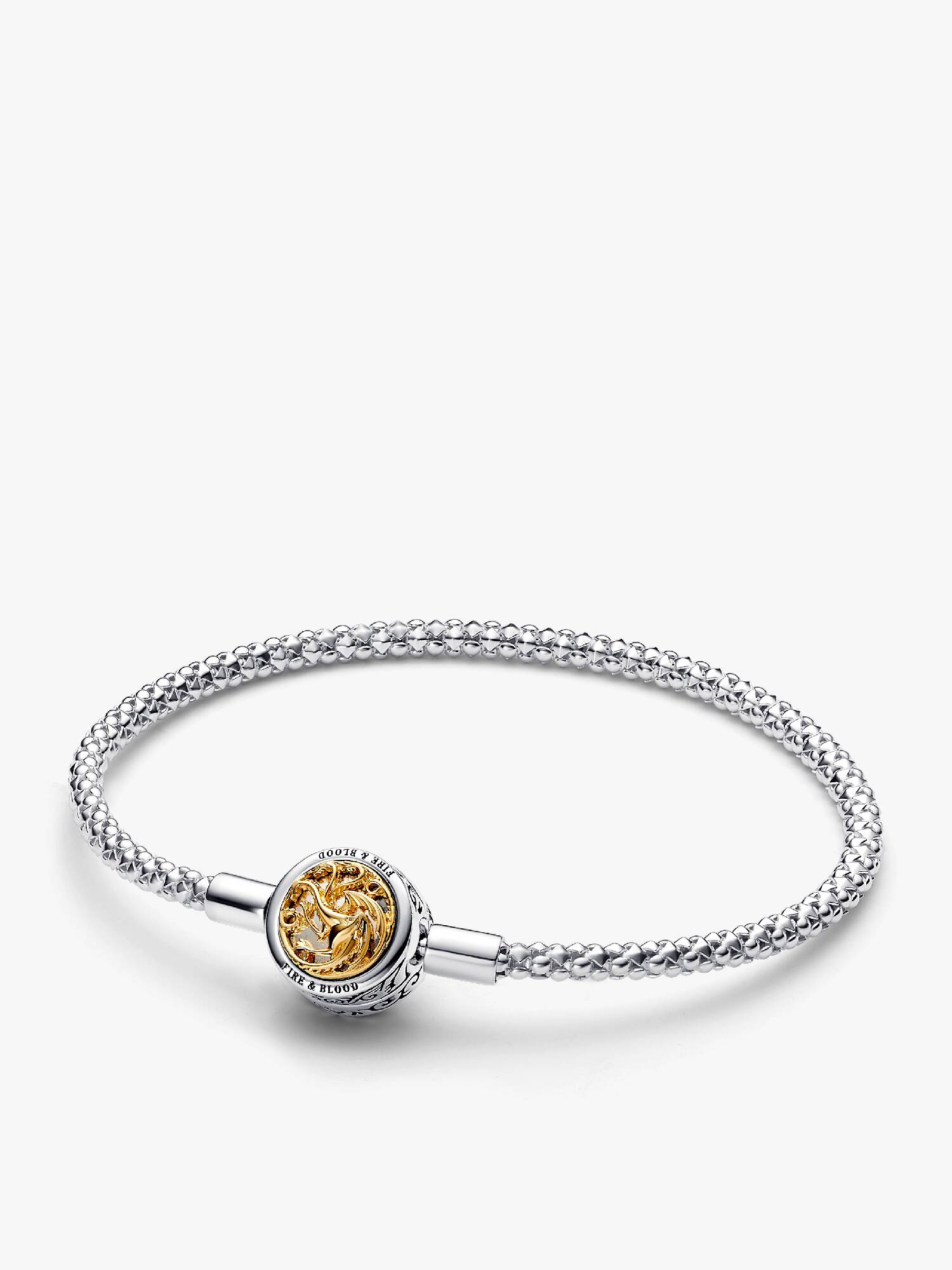 FINAL SALE - Game of Thrones House Sigil Clasp Pandora Moments Studded Chain Bracelet