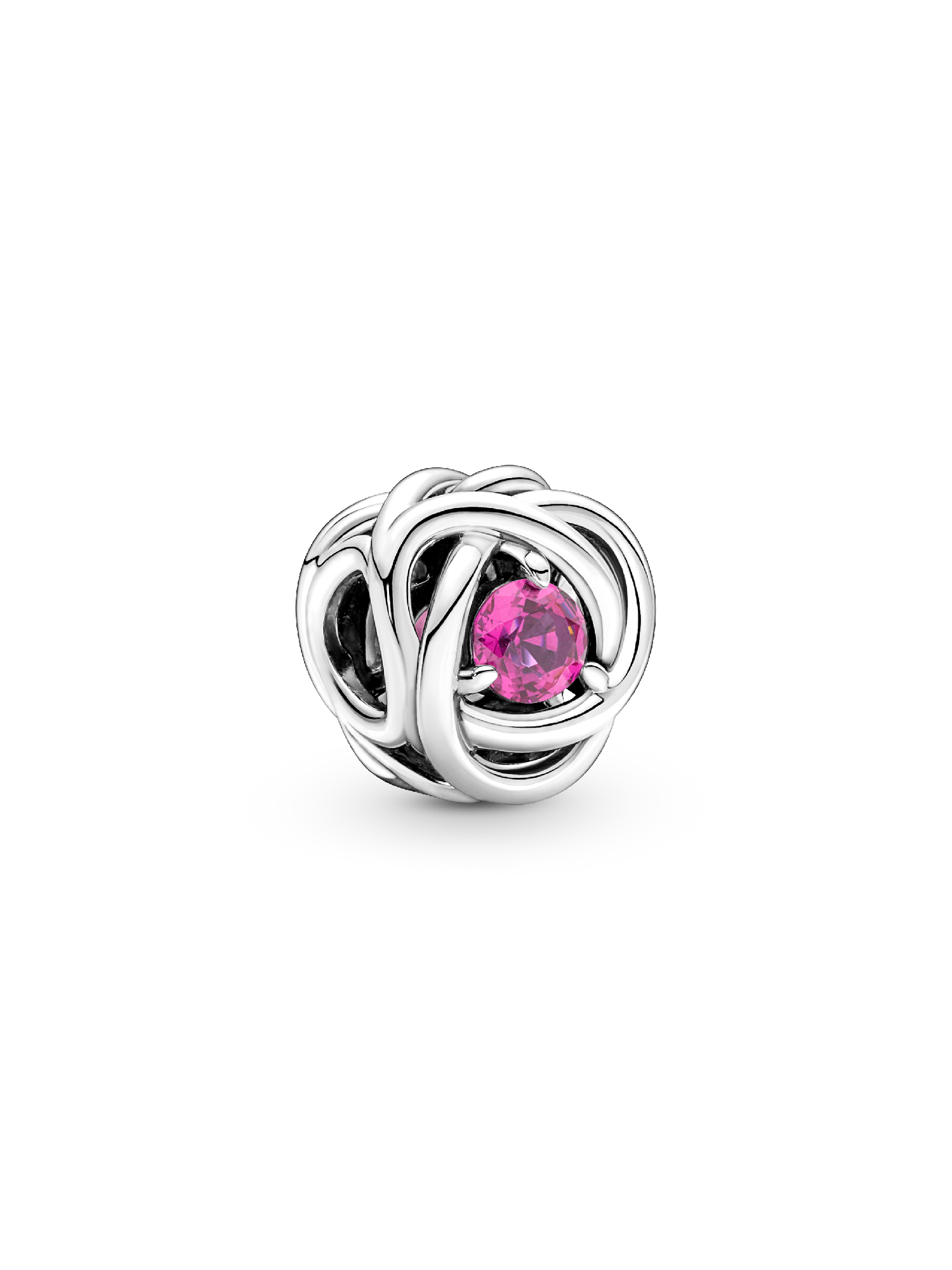 October Pink Eternity Circle Charm