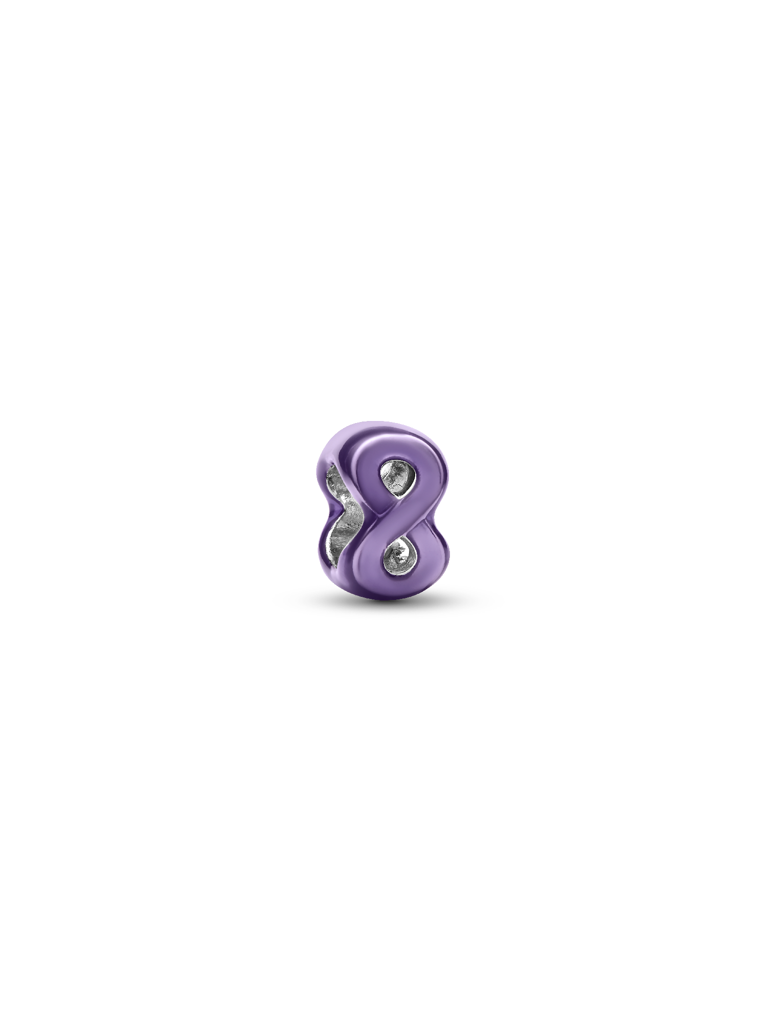 Mini charm Infini mauve