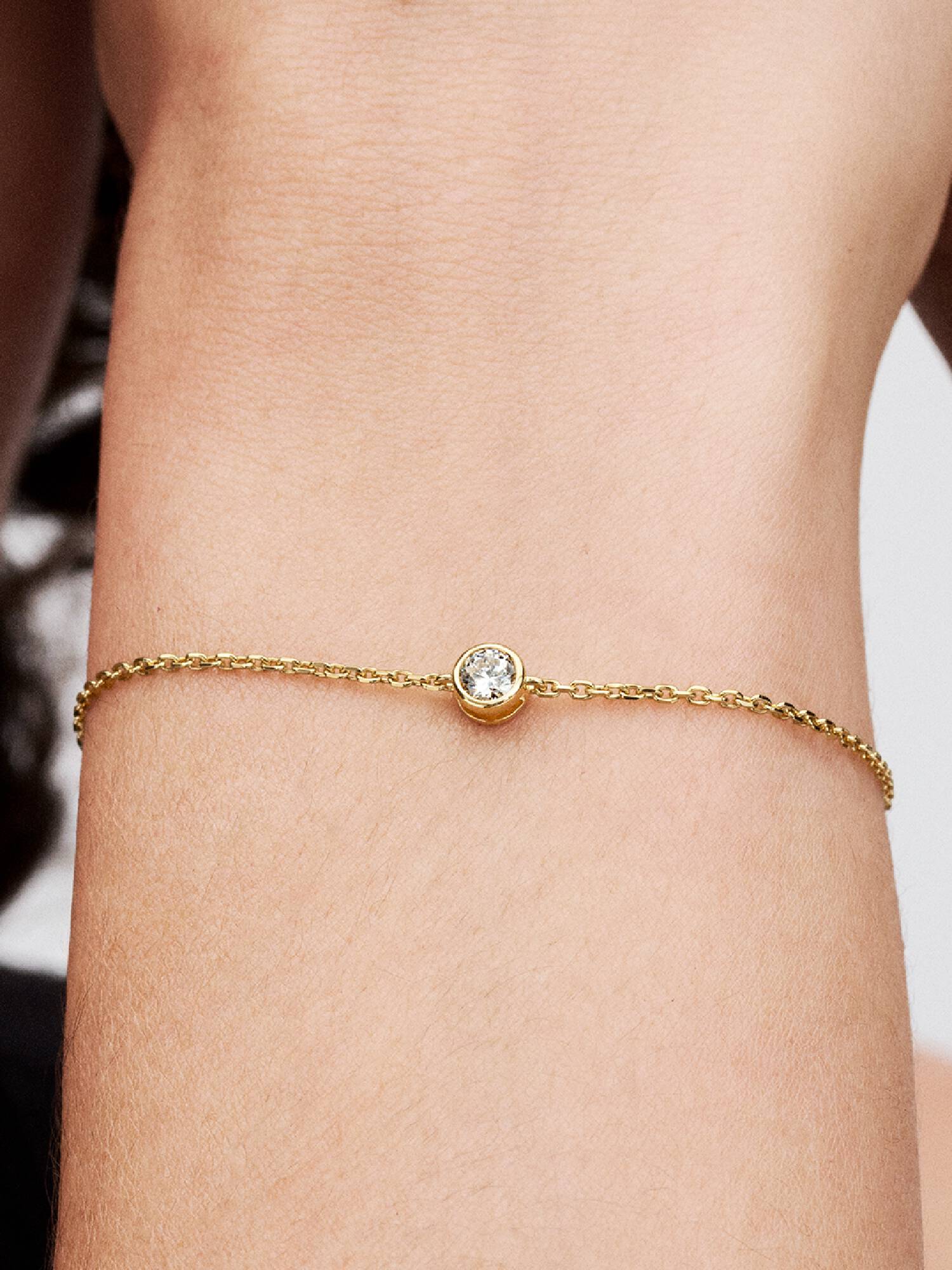 Pandora Era Lab-Grown Diamond Bezel Chain Bracelet