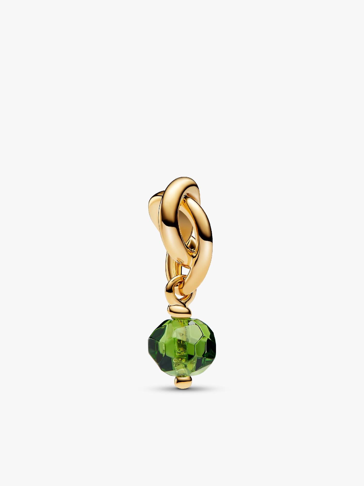 Charm-pendentif Cercle éternel vert printemps d'août