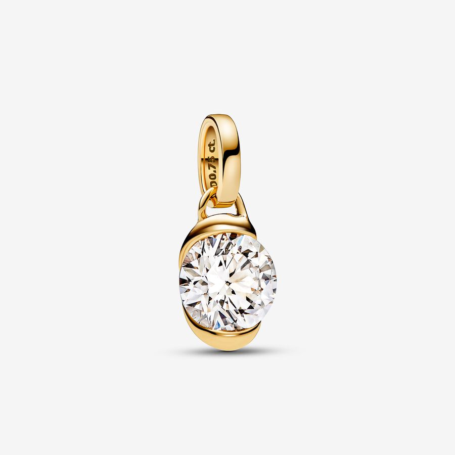 Pandora Talisman Lab-grown Diamond Infinity Pendant 0.75 carat tw 14k Gold image number 0