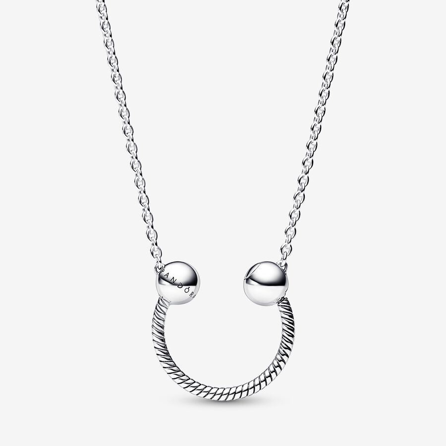 FINAL SALE - Pandora Moments U-shape Charm Pendant Necklace image number 0