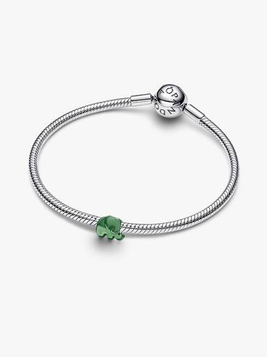 Mini charm Éléphant vert