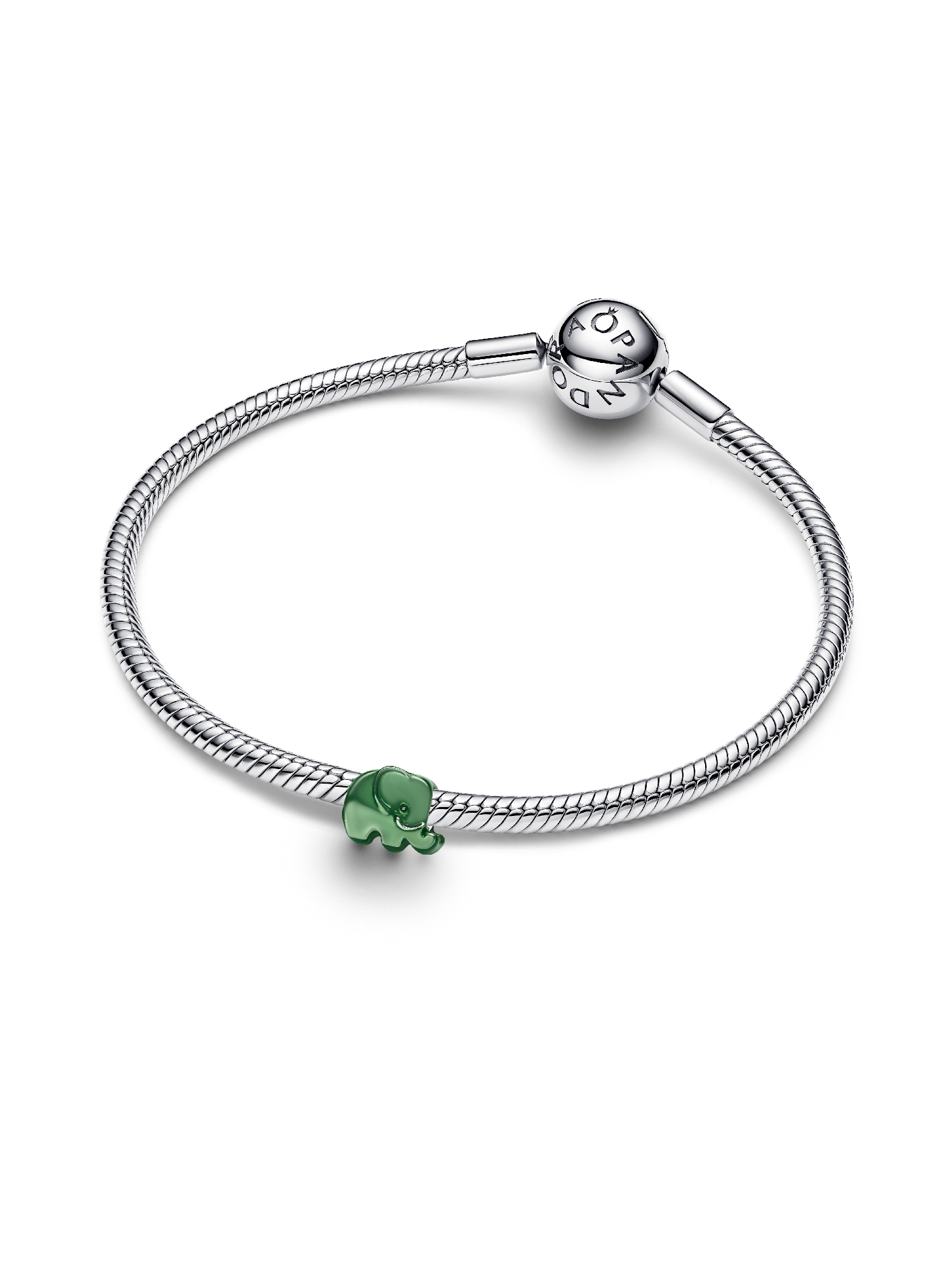 Mini charm Éléphant vert