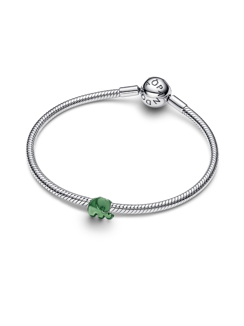 Mini charm Éléphant vert