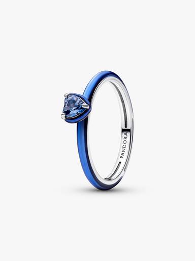 Bague Cœur chakra bleu