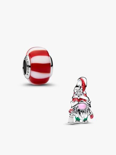 Glow-in-the-dark Gnome Charm Duo