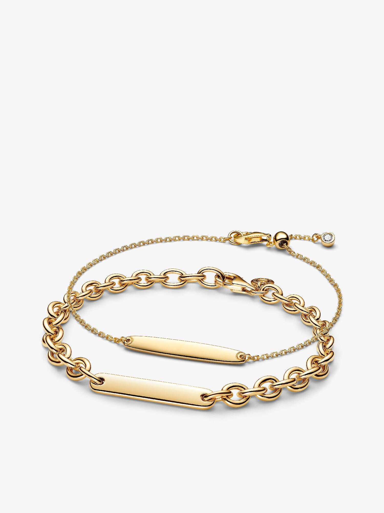 His & Hers Engravable Bracelet Set