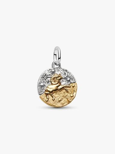 Aries Zodiac Medallion Charm