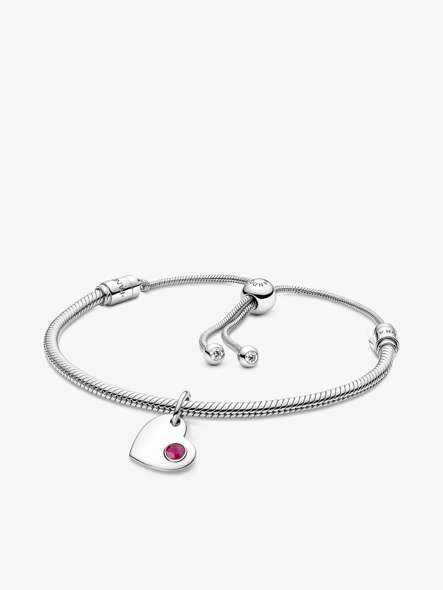 Bracelet avec charm-pendentif gravable Juillet