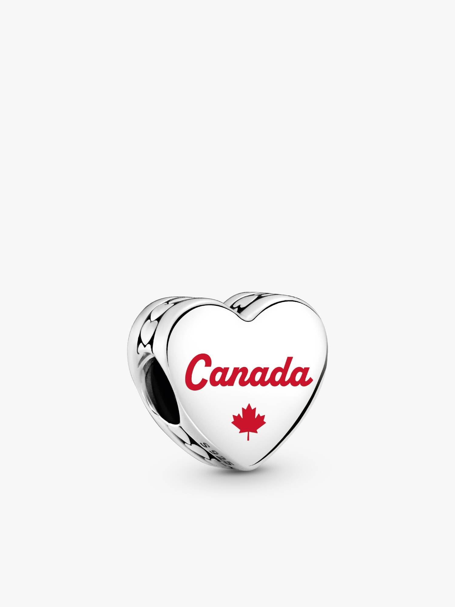 Canada Leaf Heart Charm