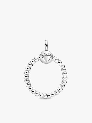 FINAL SALE - Pandora Moments Small Beaded O Pendant