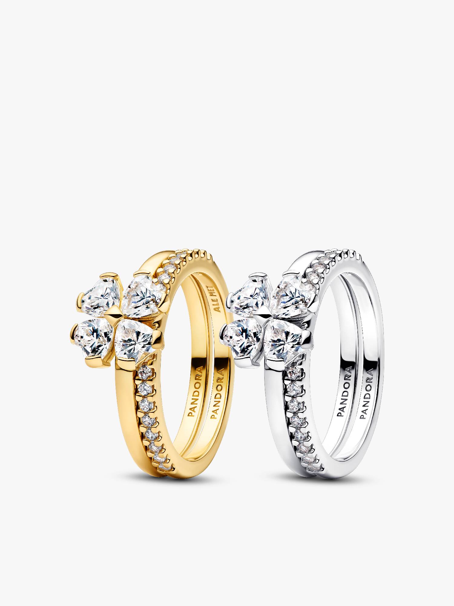 Four Leaf Clover Friendship Ring Set