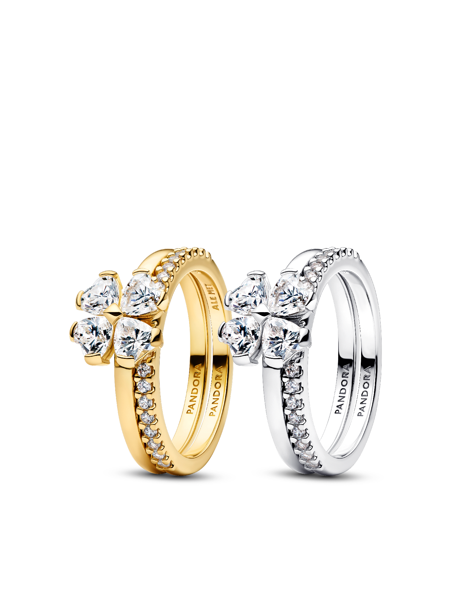 Four Leaf Clover Friendship Ring Set