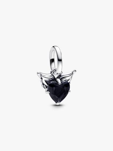 Mini charm-pendentif Cœur ailé