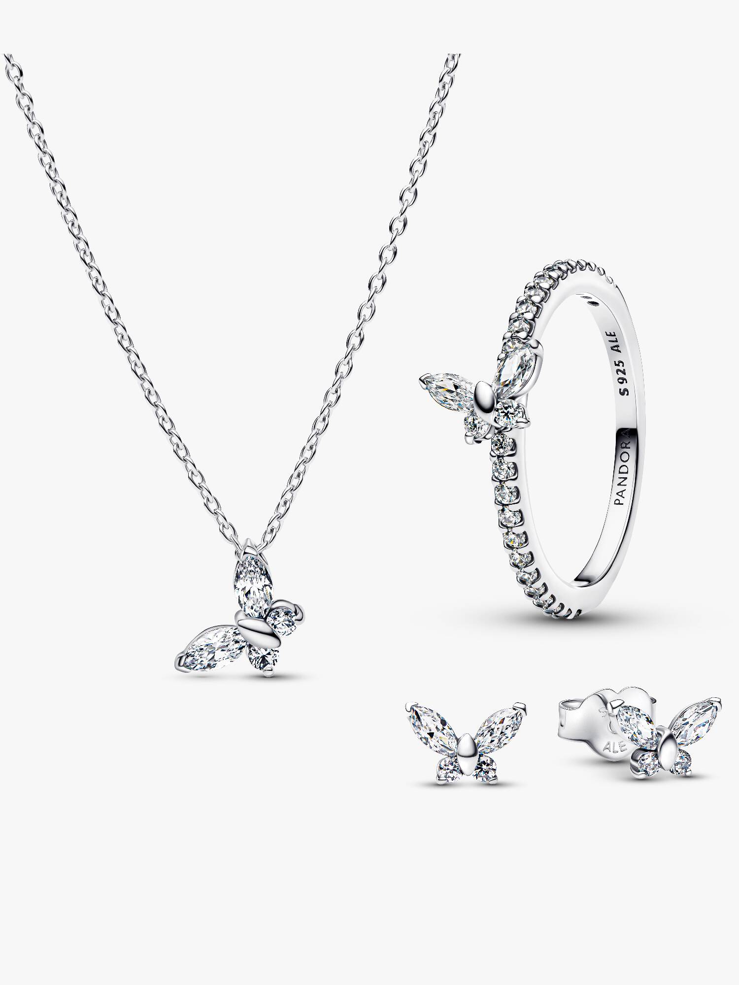 Ensemble-bijoux Papillon scintillant