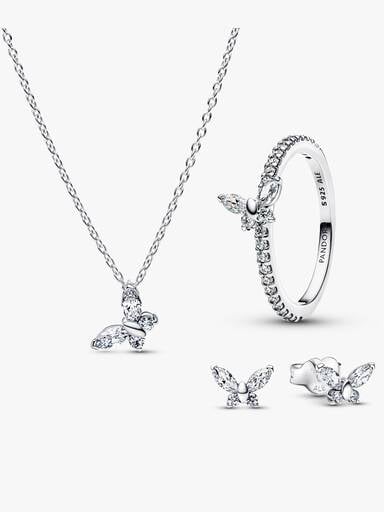 Sparkling Butterfly Jewellery Set