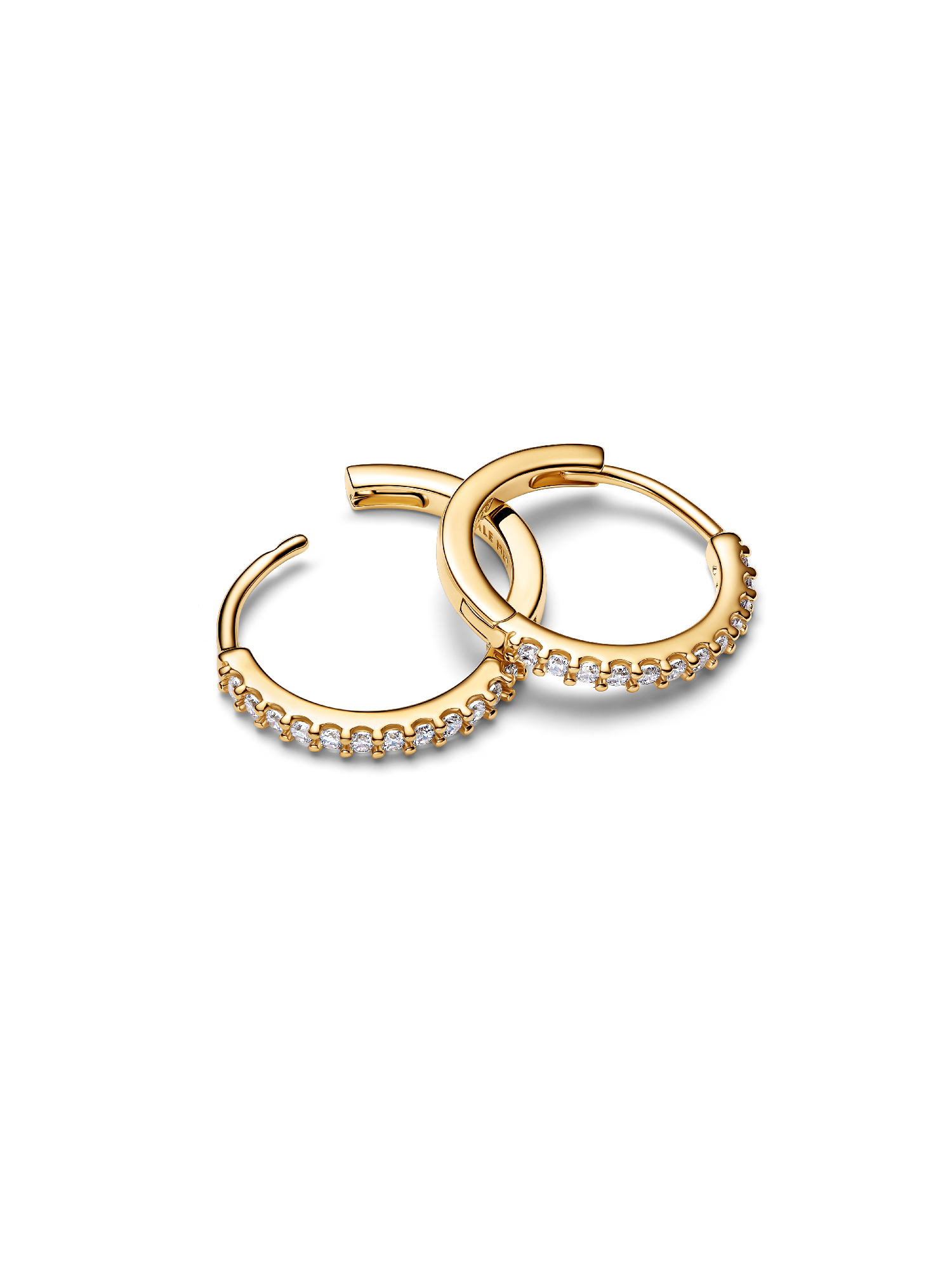 Small Sparkling Hoop Earrings